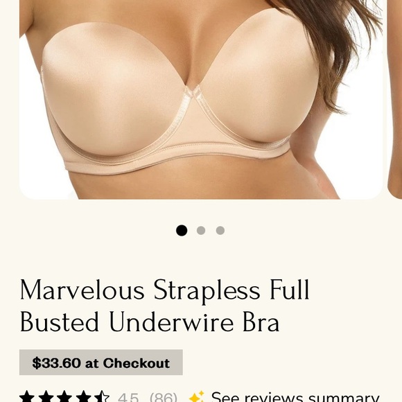 NWT, still in bag, Felina marvelous side smoothing bra, 38DDD - Picture 4 of 4